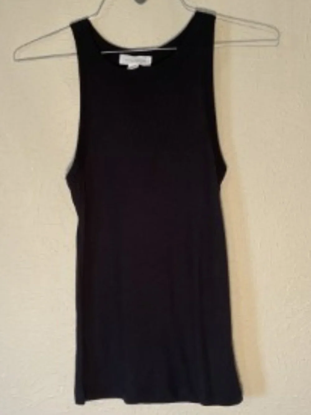 Treasure & Bond Black Ribbed Tank Top, Size M - Picture 1 of 4